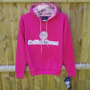 Smith & Wesson Woman's Pullover Pink Camo Hoodie
